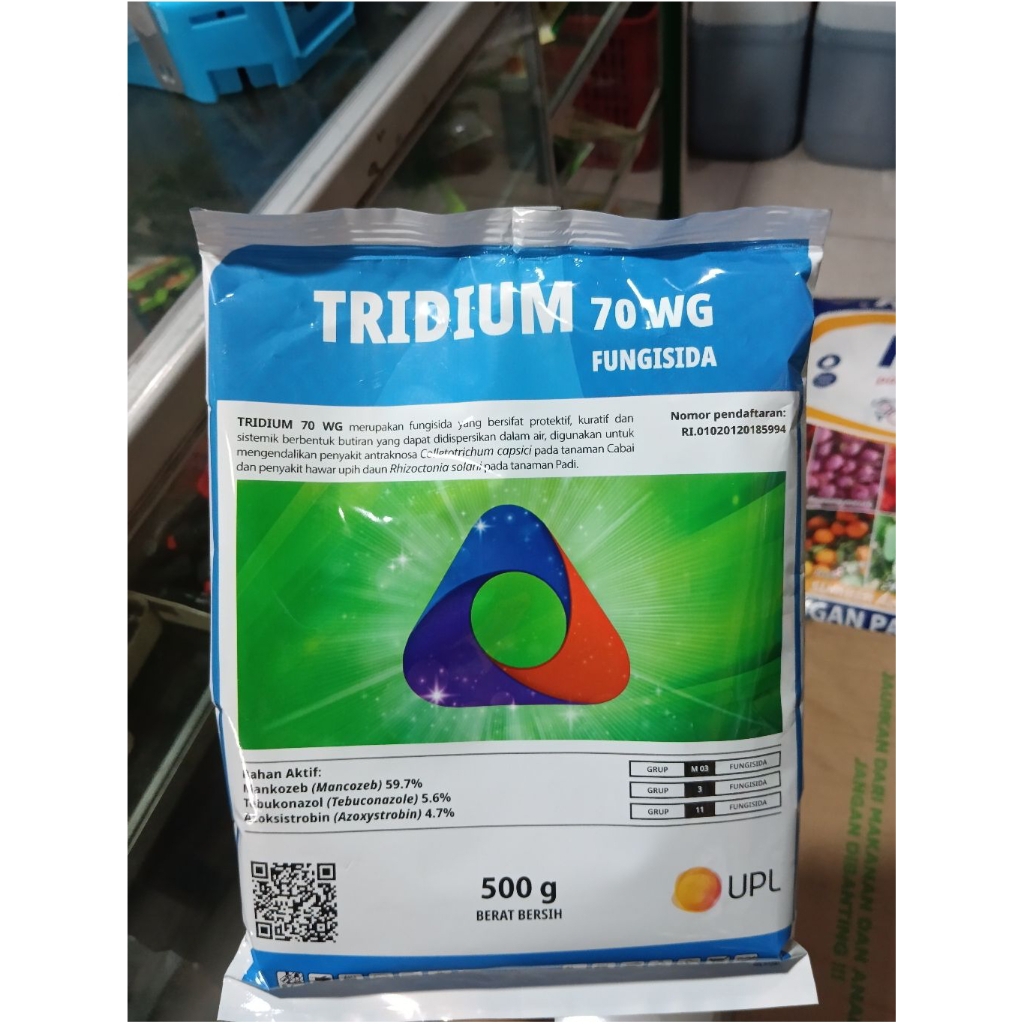 Fungisida TRIDIUM 70WG SISTEMIK 500 Gram Mengatasi Patek Cabai