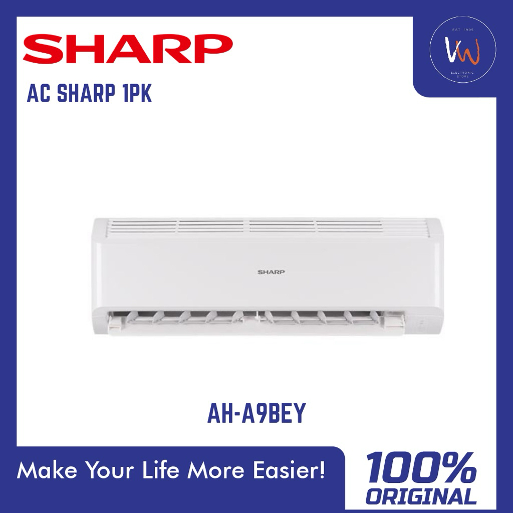 AC Sharp AH-A9BEY / AC Sharp ukuran 1pk / Pendingin Ruangan low watt / AC low watt khusus daerah cik