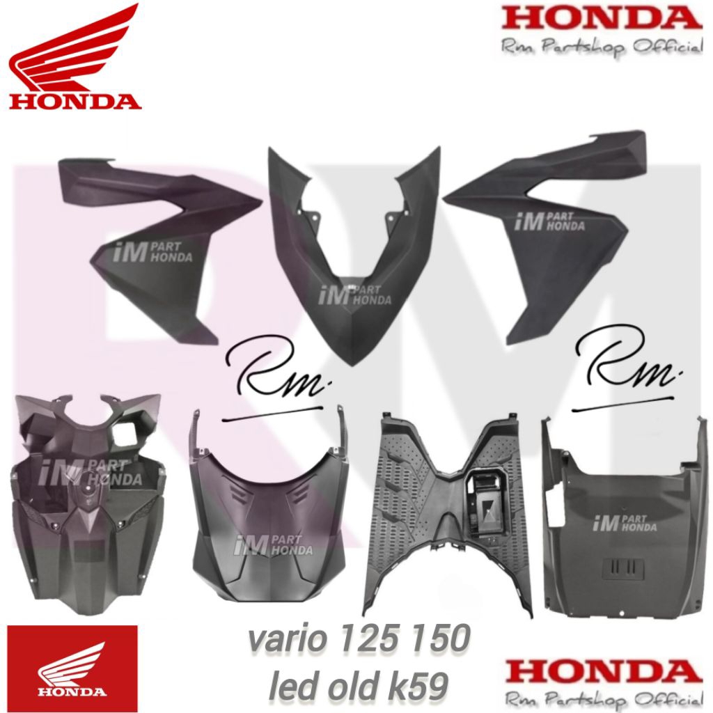cover under bordes dek bawah kolong vario 125 150 led 2015 2017 K59 sayap depan samping kanan kiri b
