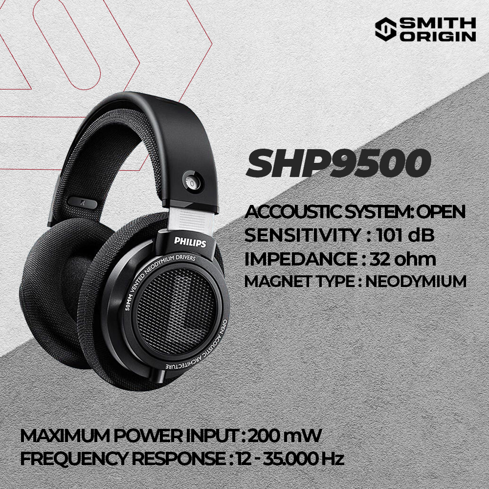 READY PHILIPS SHP9500 HiFi Stereo Headphones