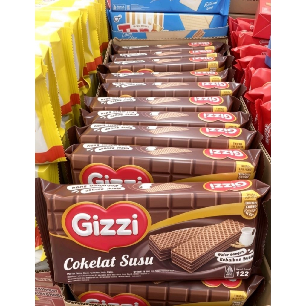 GIZZI wafer coklat susu 122 gr