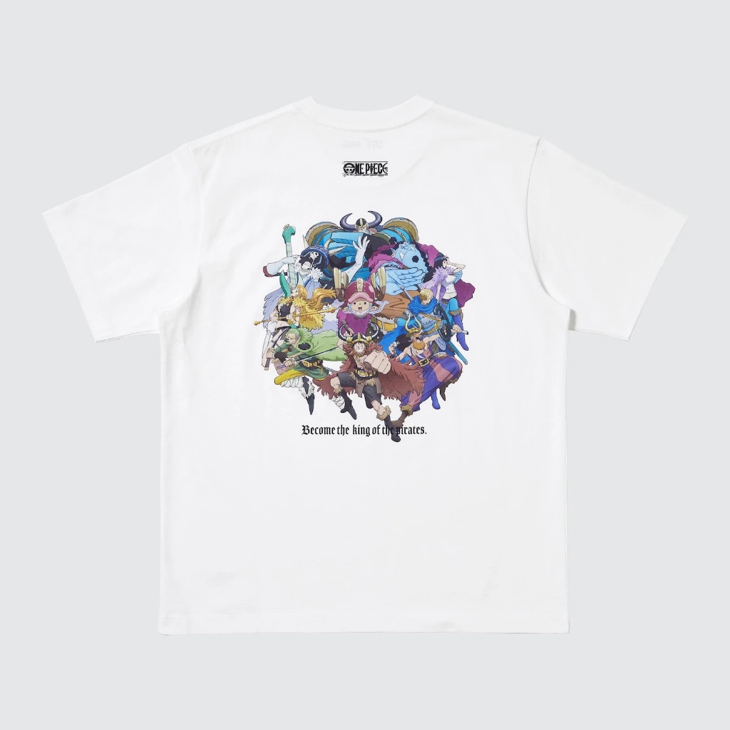 Tshirt Uniqlo x One Piece (Elbaph) | UT One Piece Kaos Lengan Pendek Unisex - Putih