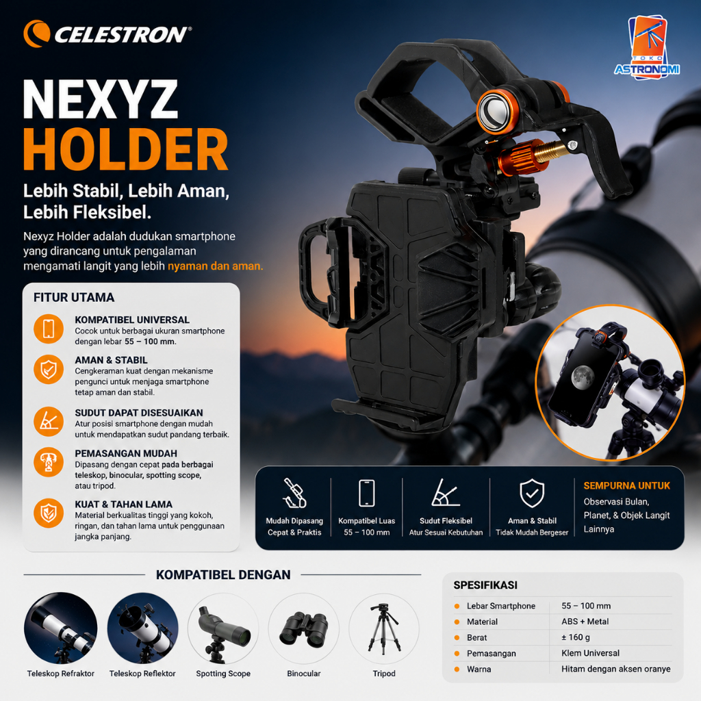 Celestron Nexyz Smartphone Holder Telescope