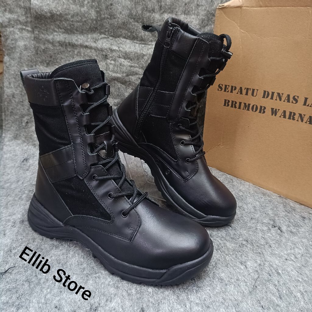 Sepatu PDL Hitam Jatah BRIMOB Merk J-FORCE / Sepatu PDL Hitam Jatah BRIMOB / Sepatu PDL Hitam BRIMOB