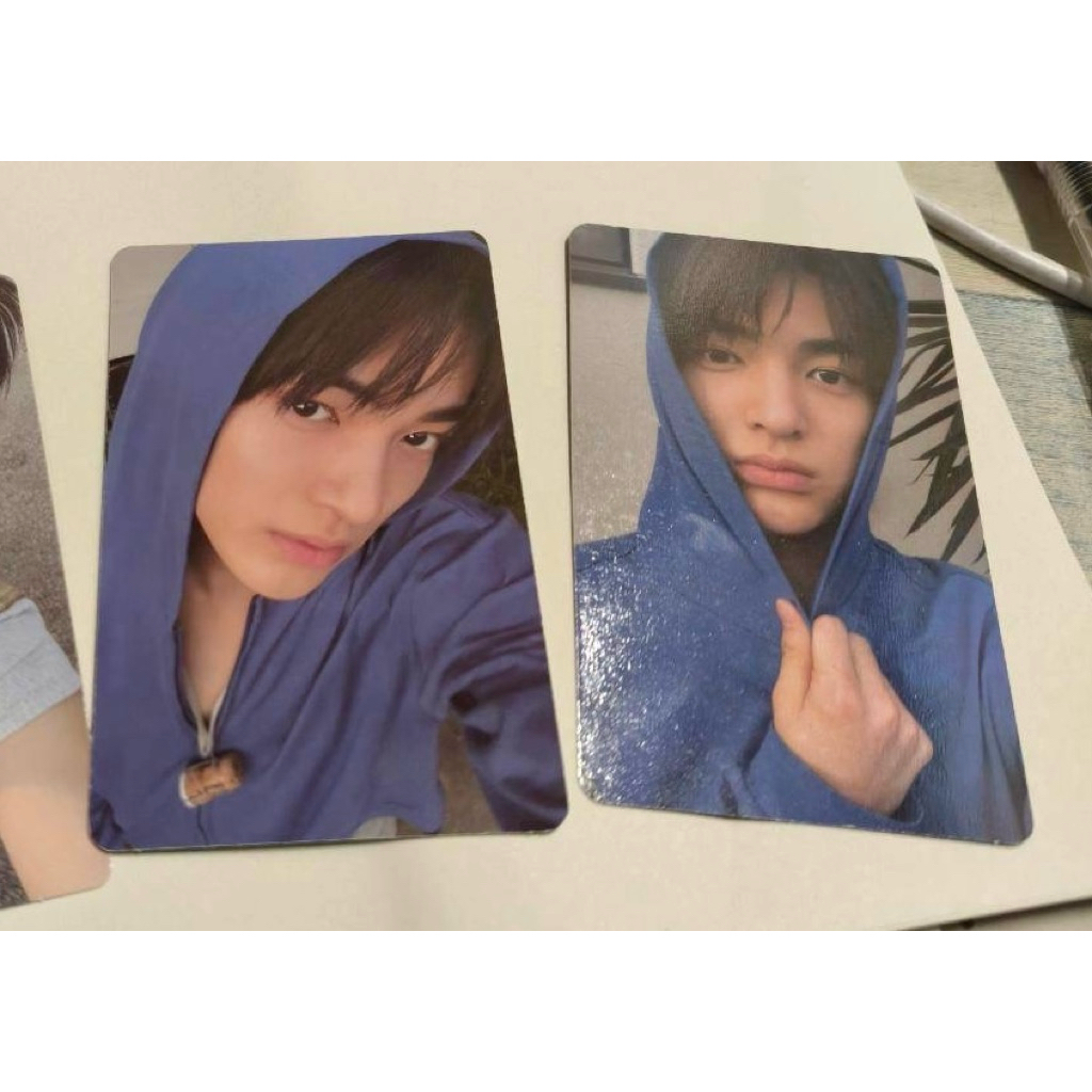 PC / PHOTOCARD KEONHO CORTIS street n stratch, keonho hoodie biru