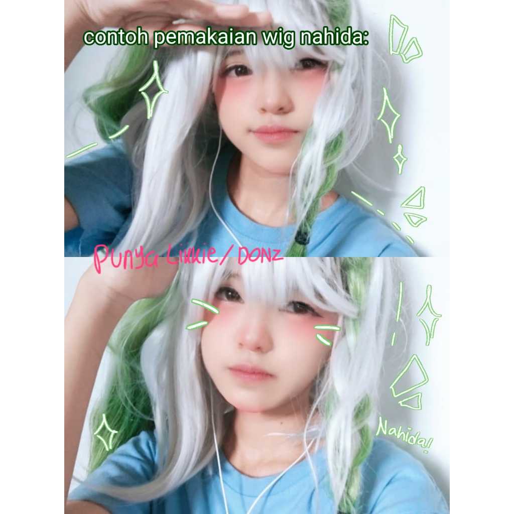 WTS Wig Untuk Cosplay dan acc Yoimiya Genshin