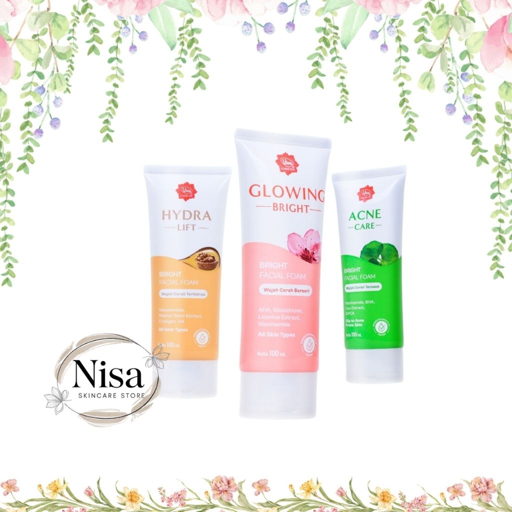 Viva Bright Facial Foam 100mL - Sabun wajah Viva