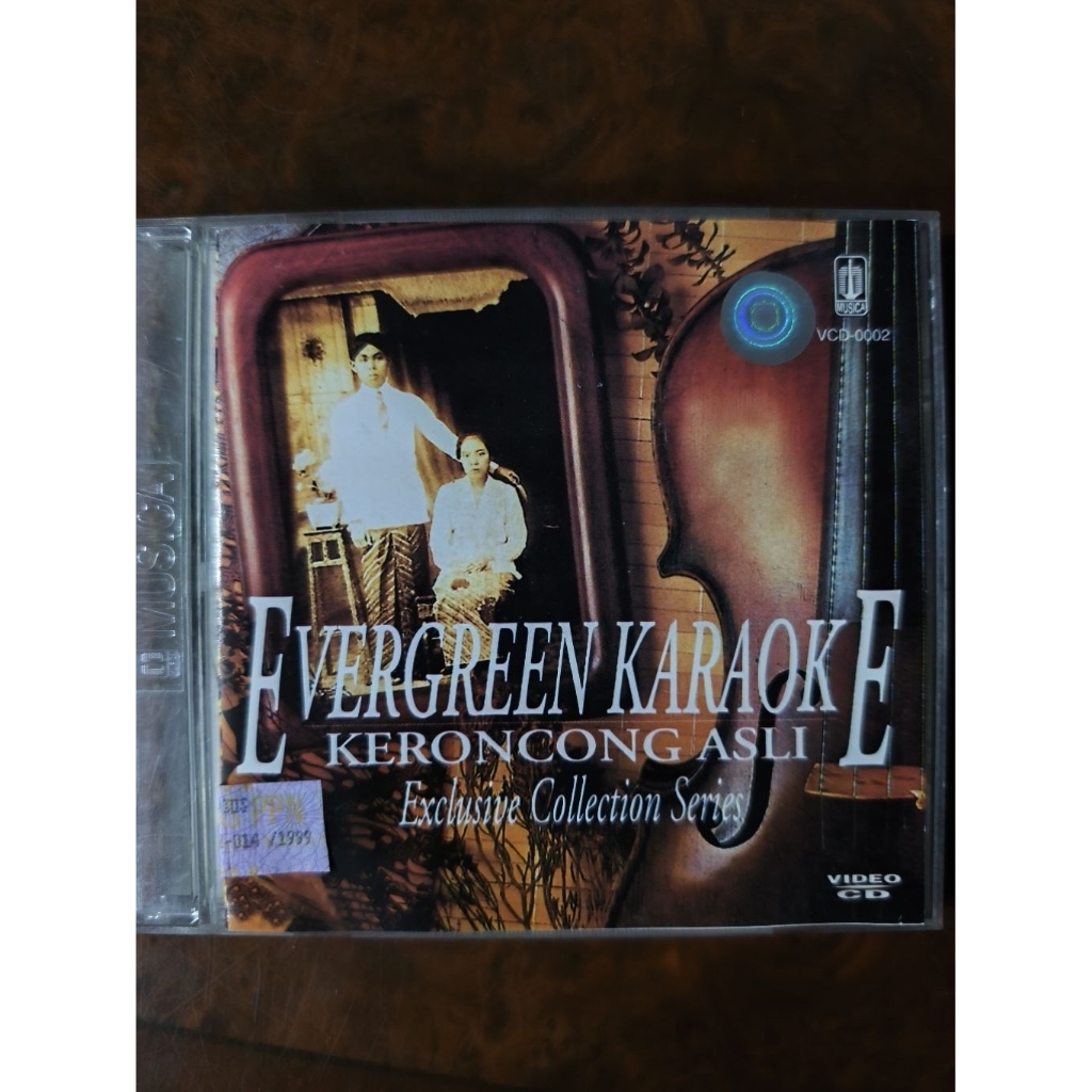 VCD Musik original EVERGREEN KARAOKE KERONCONG ASLI