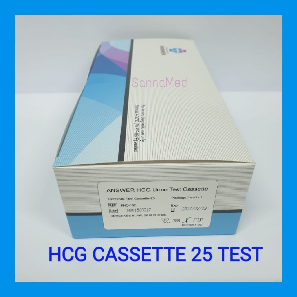 ANSWER HCG TEST KEHAMILAN Cassette 40 Tes / STRIP 50 Tes