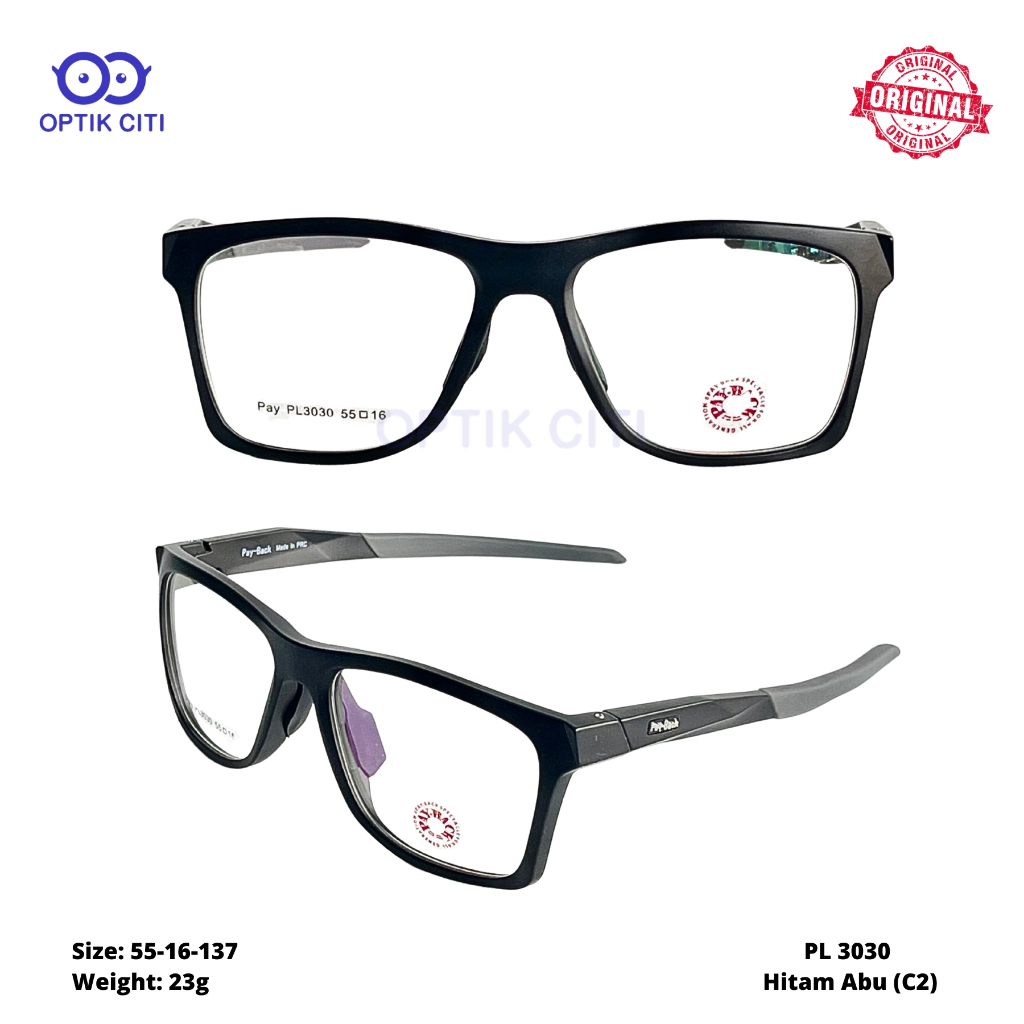 Frame Kacamata Pria Sporty Payback PL 3030 Original