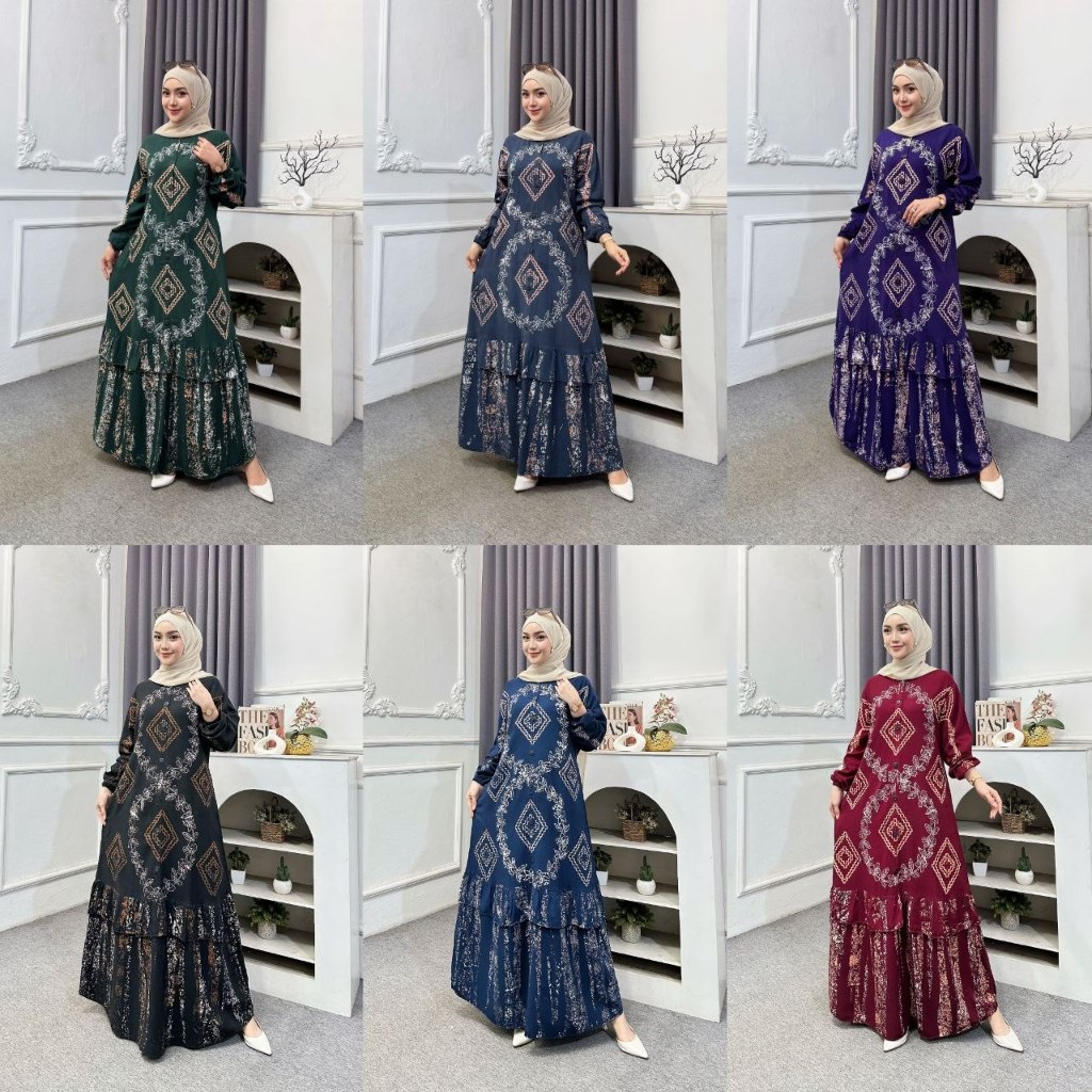 Gamis Rayon Twill Gamis Rayon Adem Gamis Jumbo Ld 130 Gamis Cap Malaman Terbaru