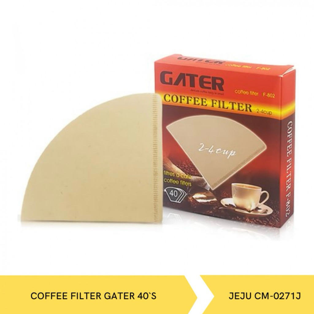 SARINGAN KERTAS KOPI JEJU CM-0270J & CM-0271J COFFEE PAPER FILTER ISI 40 PCS