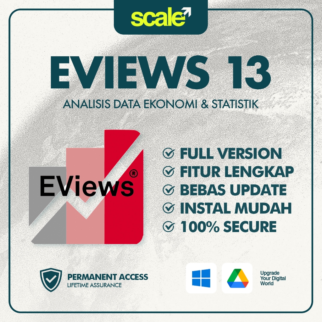 Eviews Enterprise 13 Full Version Original Lifetime | Software Analisis Data Statistik (WIN)