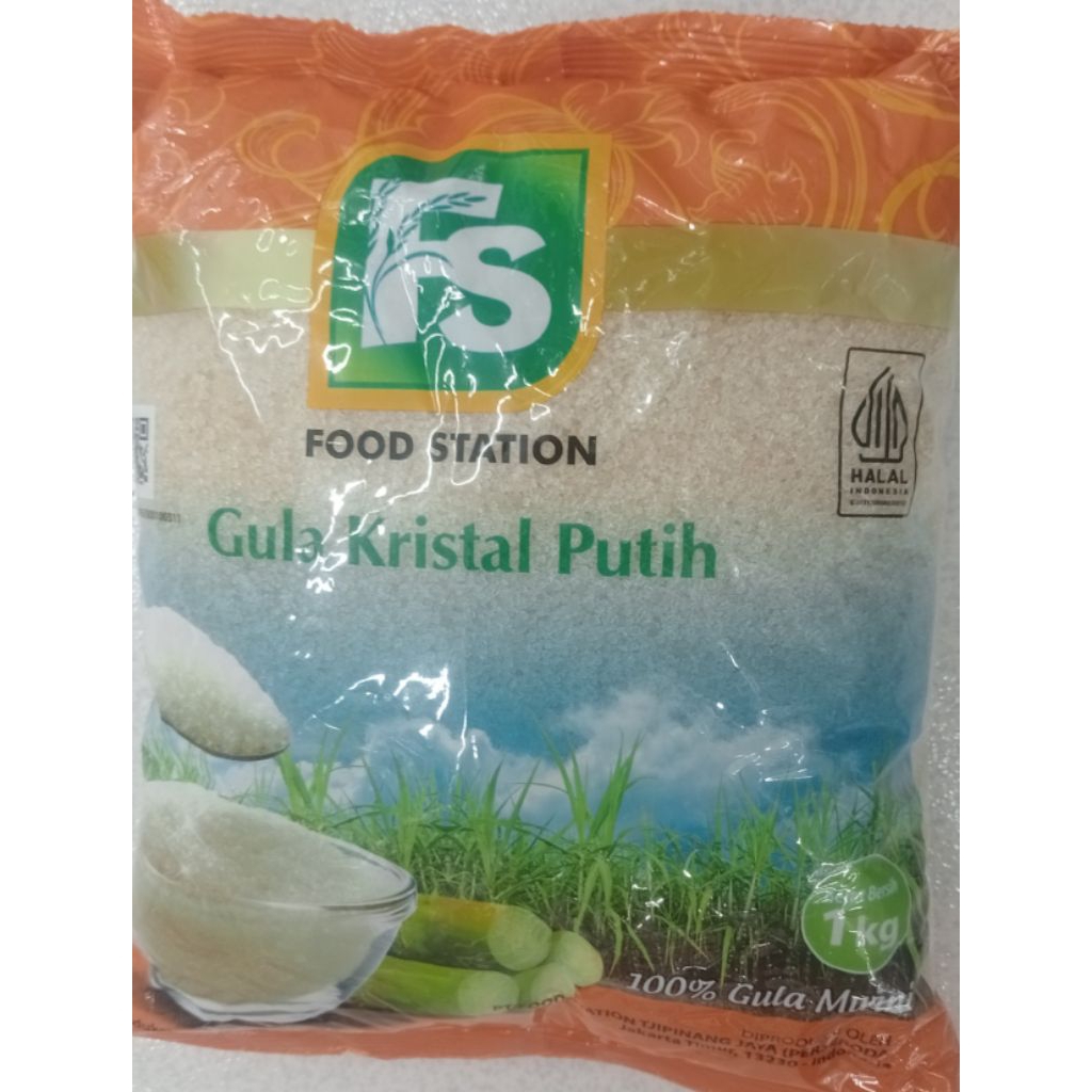 Gula Kristal Putih Food Station 1 Kg