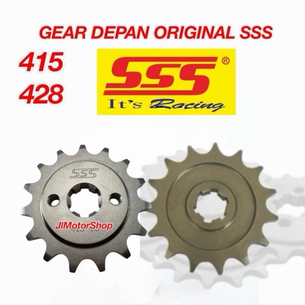 Gear Depan SSS 415 428 Kawasaki KLX 150 D-tracker 150 Dtracker 150 Original