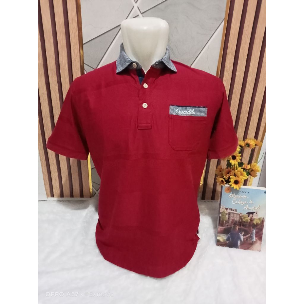 kaos kerah polo crocodil