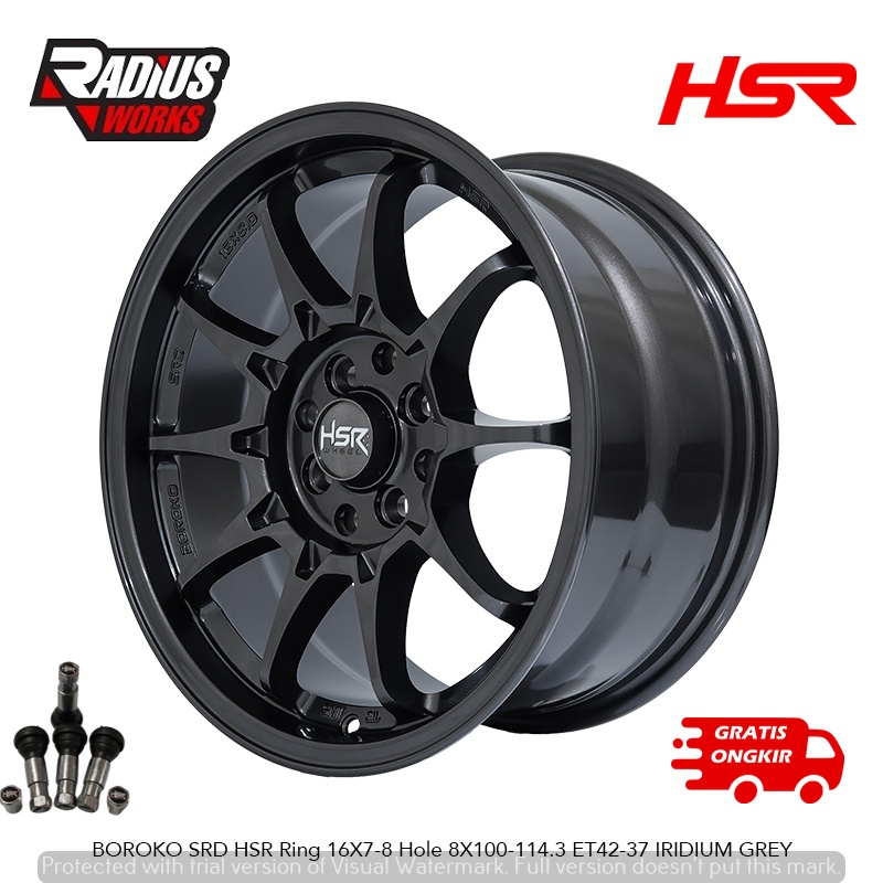 Velg Mobil JAZZ Ring 18 HSR Tokyo Tendo Grey