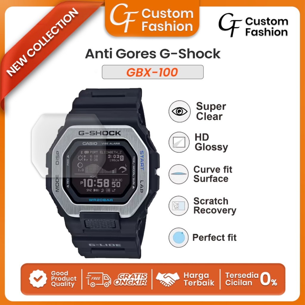 Anti Gores 2D 3D Casio G-Shock GBX-100 GBX100 Protective Film Hydrogel G-Shock GBX-100 GBX 100