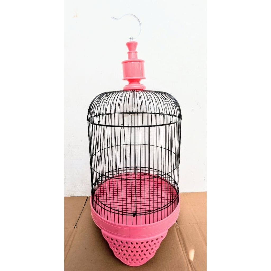 Sangkar Minion Tanggung KUBAH BULAT/ Sangkar Lovebird pendek D33 pintu bawah fulset
