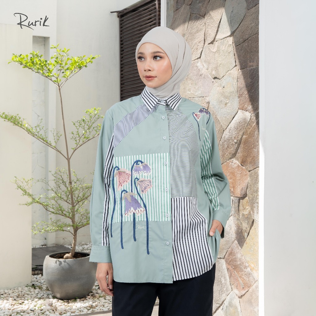 Rurik Kemeja Bordir Rurik Nezia Embroidery Shirt