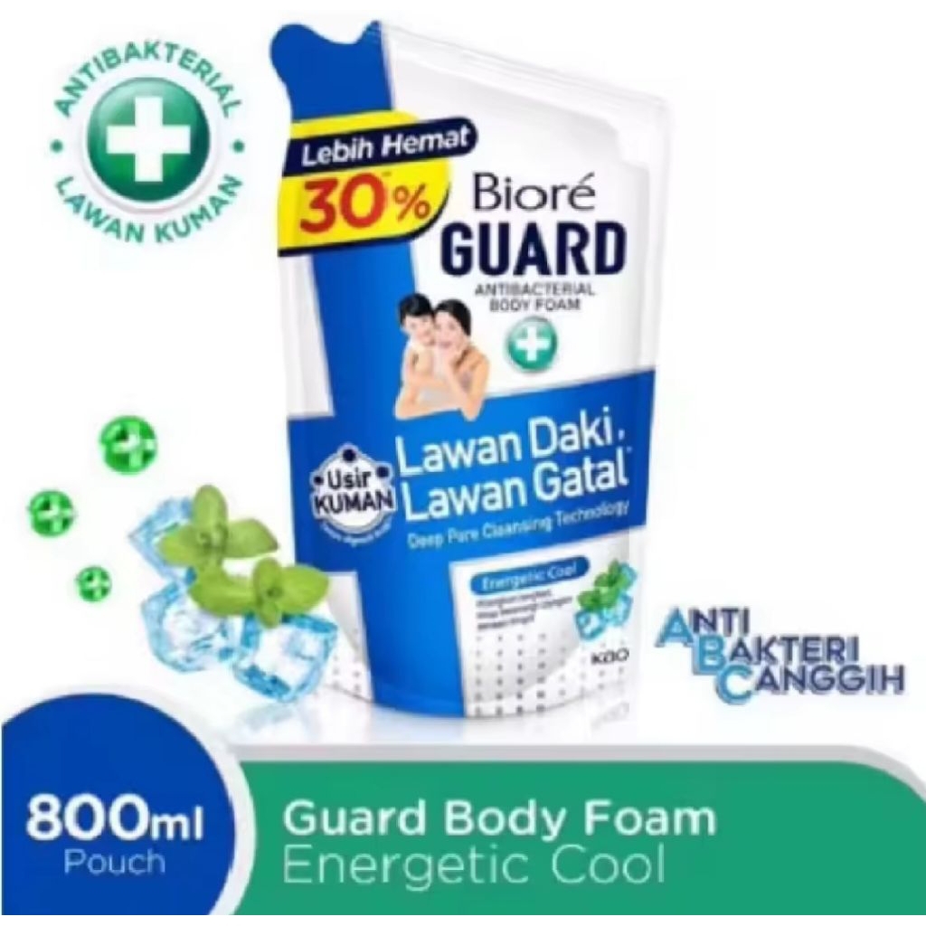Biore Guard Cool Peppermint 800ml Pouch