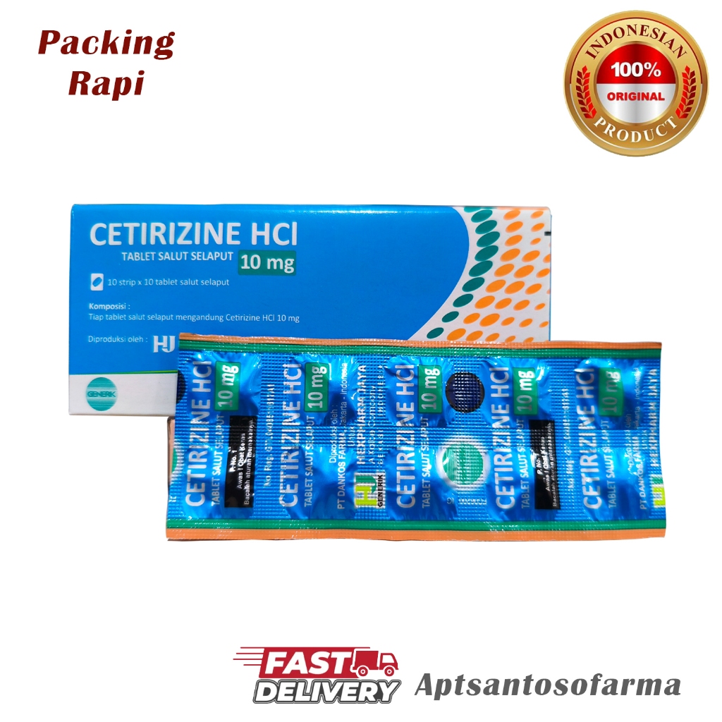 Cetirizine Hexpharm 10mg Original | Obat Gatal & Alergi
