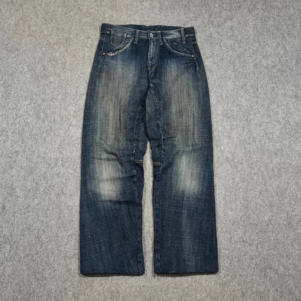Celana Baggy jeans panjang pria G star size fit 30 second