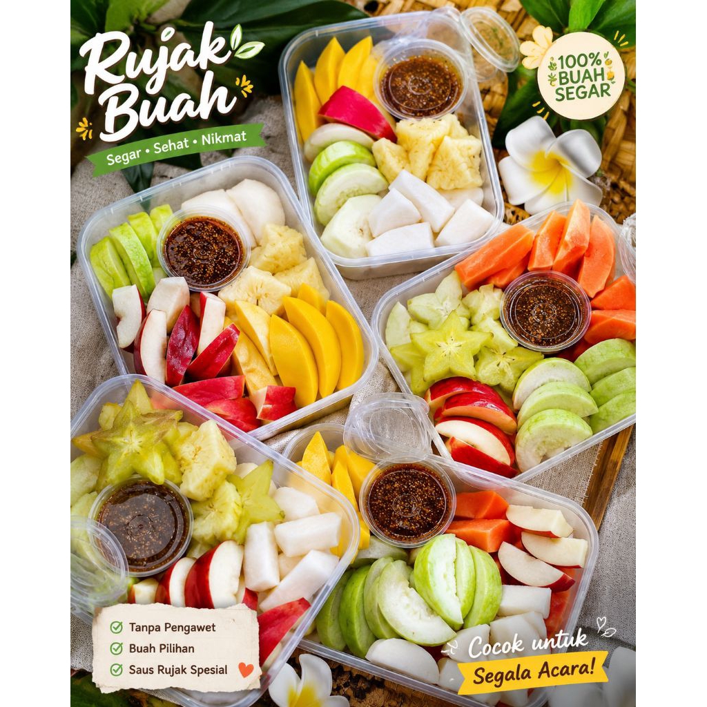 Buah Rujakan / Rujak buah potong fresh