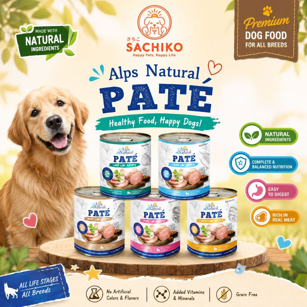 MAKANAN ANJING ALPS NATURAL PATE 415 GR [ DOG FOOD ]