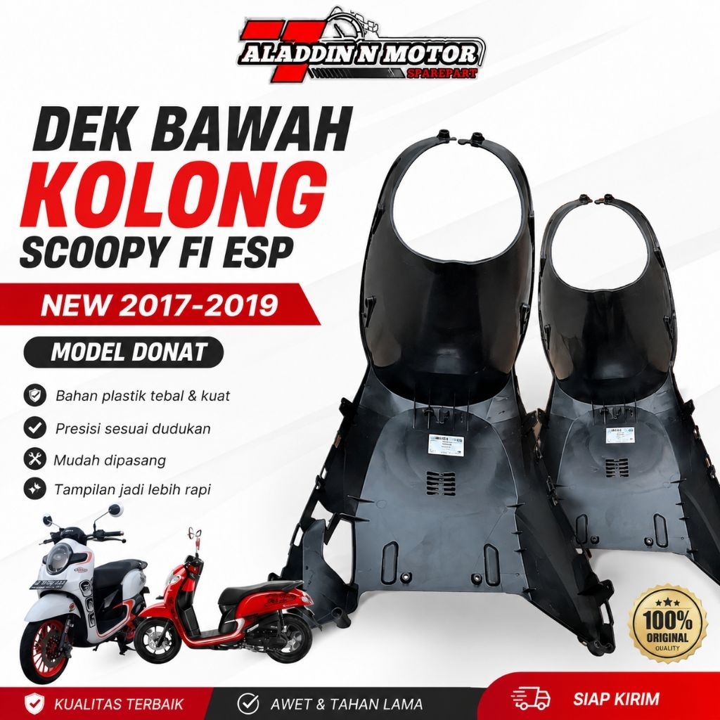 Dek Bawah Kolong Scoopy Fi Esp New Donat 2017-2019 Motor