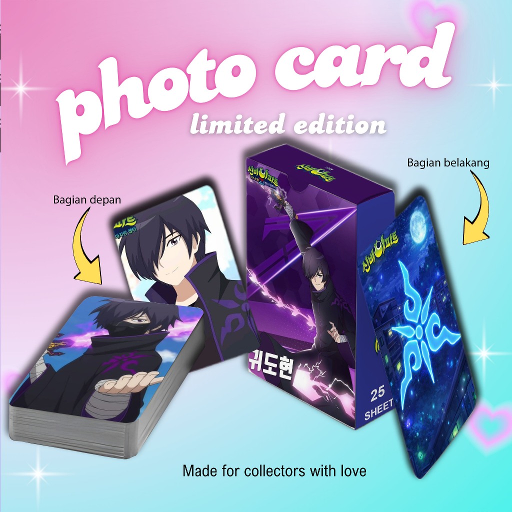 [ 2 Sisi ] Photocard Set Terbaru Guido Hyun Shinbi House premium 25 pcs with boX
