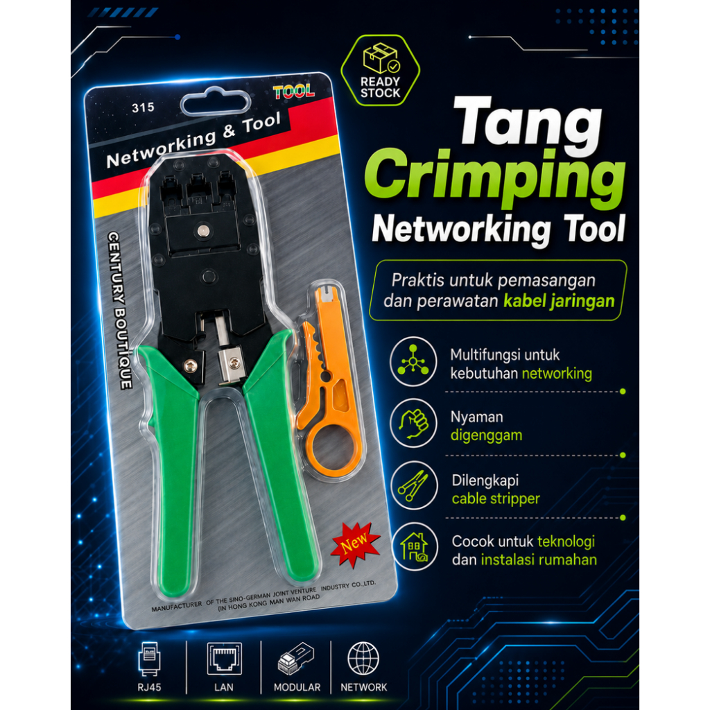 Tang Crimpling Network Tool