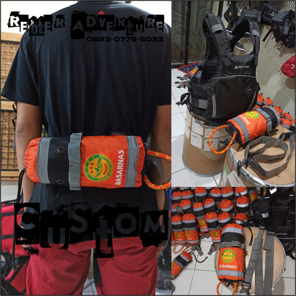 Throwing Bag / Tali Lempar Keselamatan Rafting Tubing