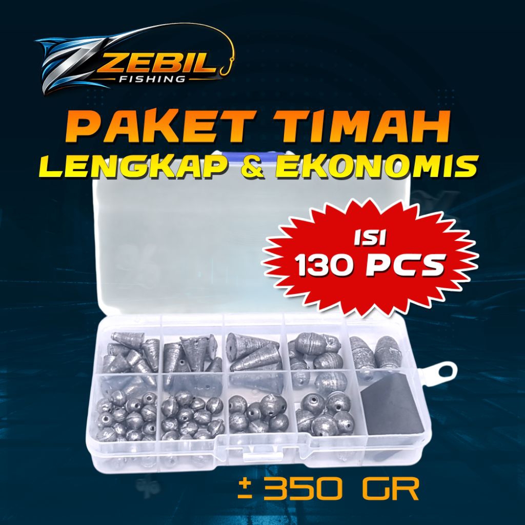 Timah Pancing Lengkap Paket Timah Pancing Lengkap – Set Mancing Kolam, Sungai & Laut