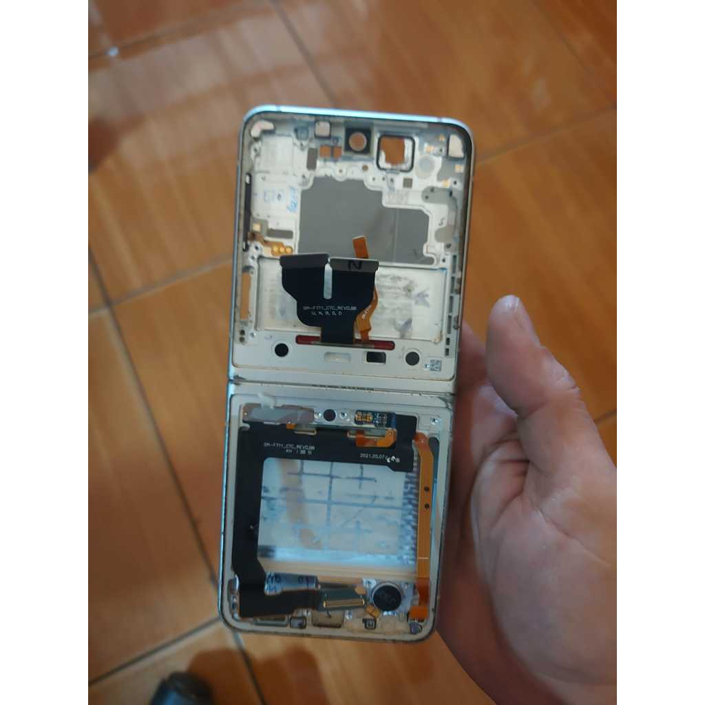Frame Flexible lcd samsung z flip 3 original copotan normal