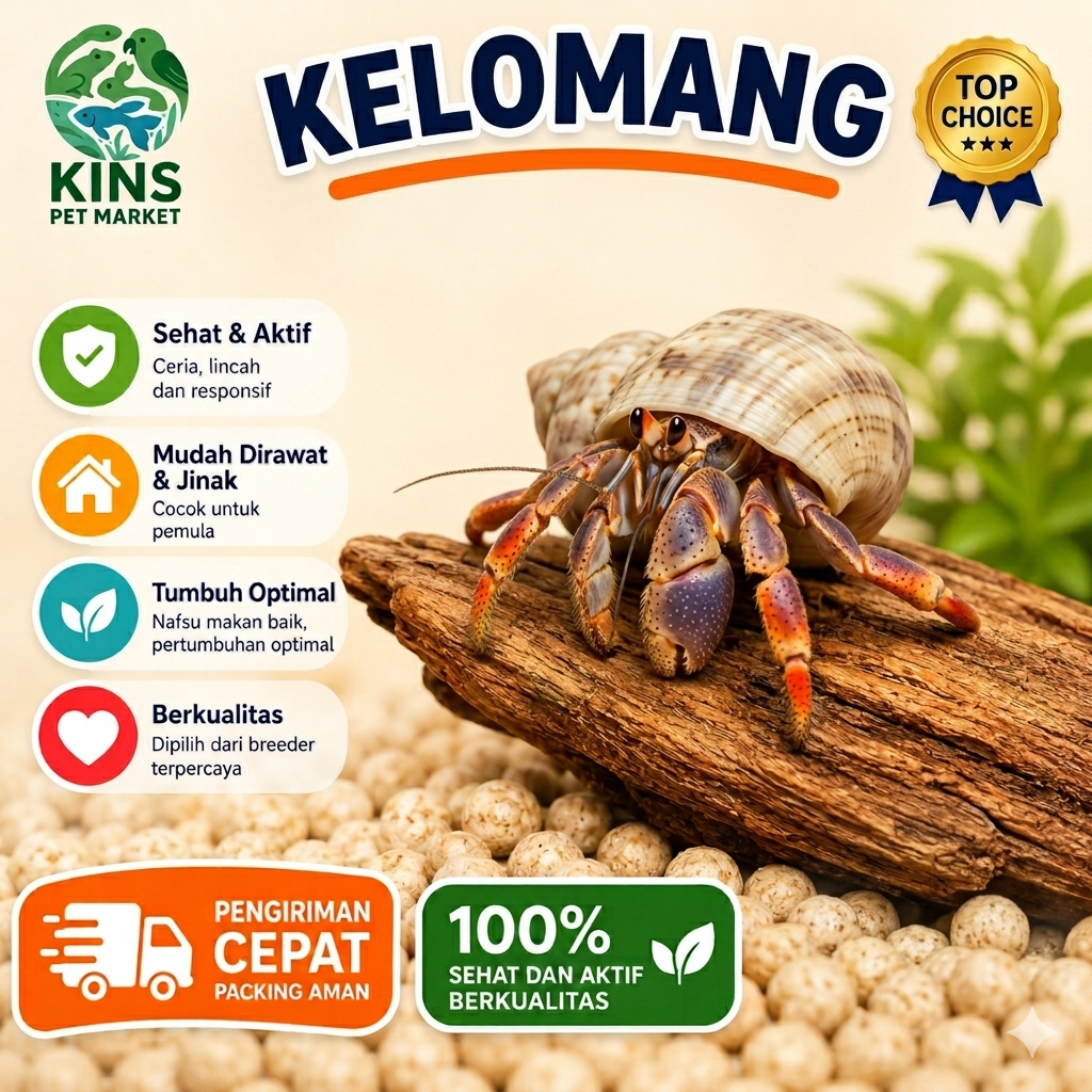 Kelomang | Umang-Umang | Hermit Crab Ukurang Kecil isi 15pcs
