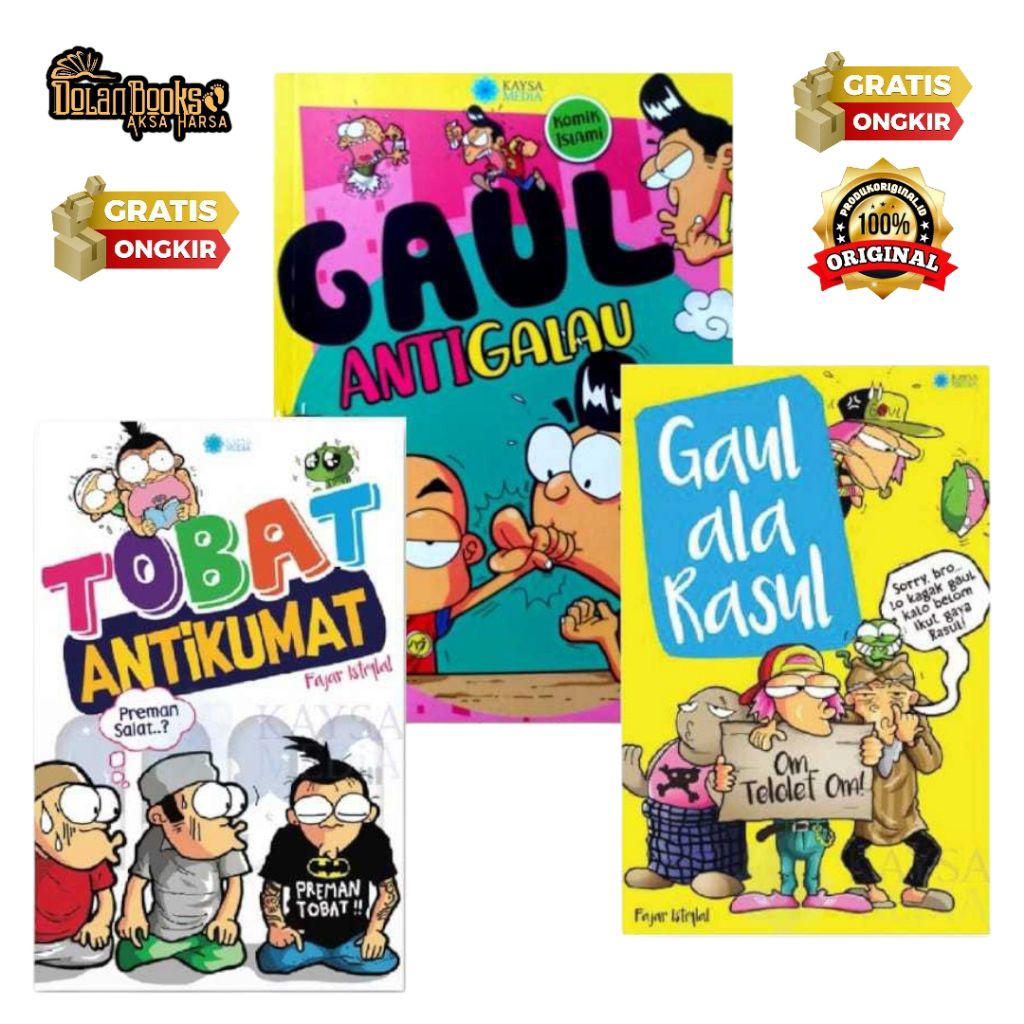 Komik Islami - Tobat Anti Kumat / Gaul Ala Rosul / Gaul Anti Galau - Fajar Istiqlal