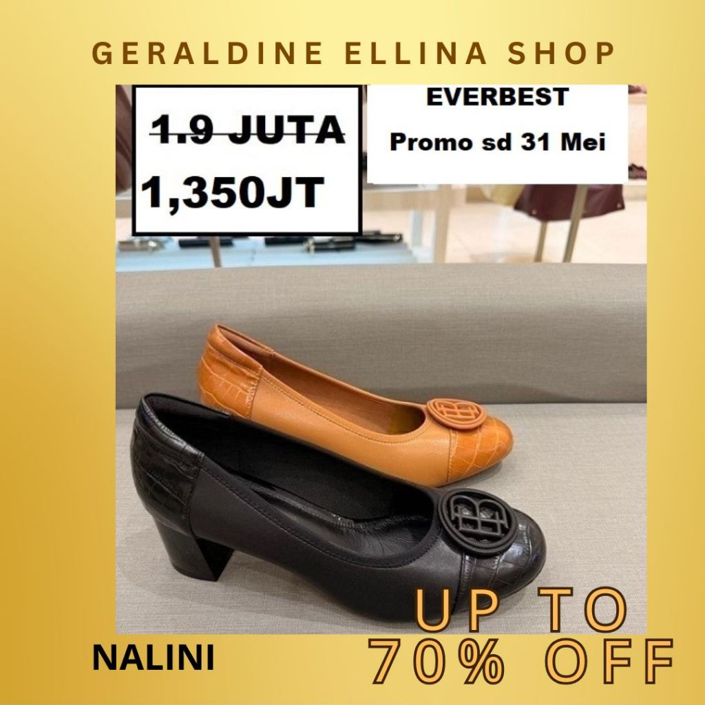 sepatu heels kerja wanita perempuan cewek cewek EVERBEST SALE 100% ORIGINAL seri NALINI