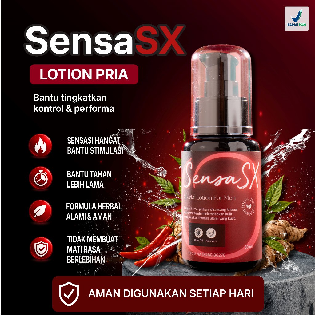 SensaSX Lotion Pria Formula Herbal