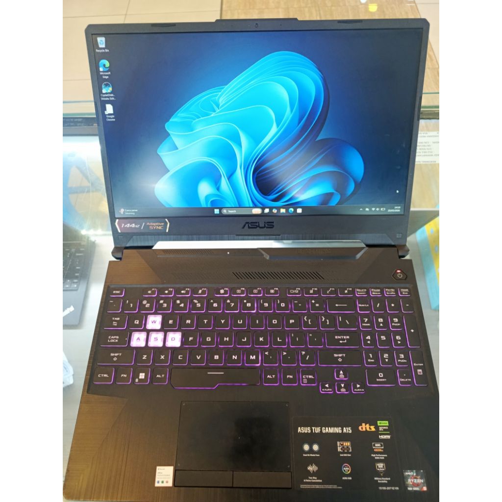 Asus TUF Gaming A15| AMD Ryzen 5-7535HS | RAM 8gb DDR5| SSD NVMe 512gb | 15"6 FHD Backlit keyboard -