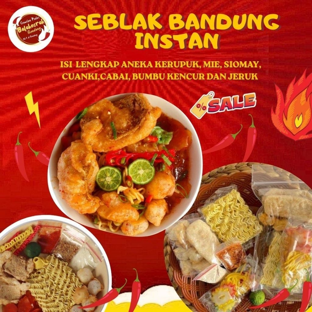 SEBLAK BASAH BANDUNG ISIAN KOMPLIT BUMBU TOPING