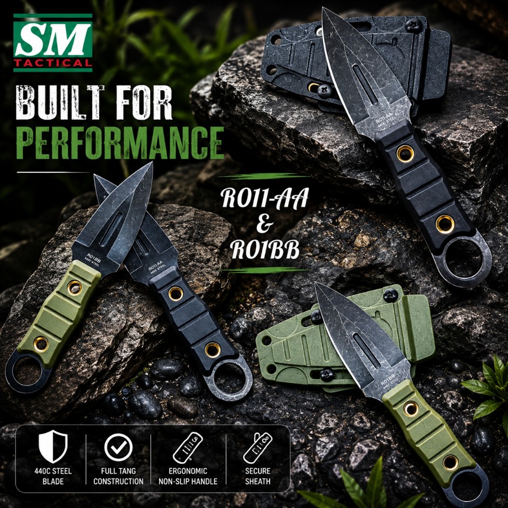 Pisau Tactical Mini Karambit SM Tactical R01AA R01BB Outdoor Survival Camping EDC Full Tang