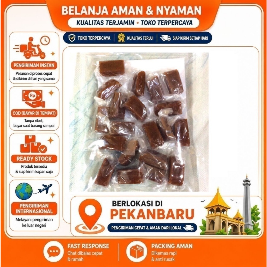 [SDW] pekanbaru/100 Gram Permen Bonbon Kelapa Jadul Coconut Candy Candies Kemasan Plastik Eceran
