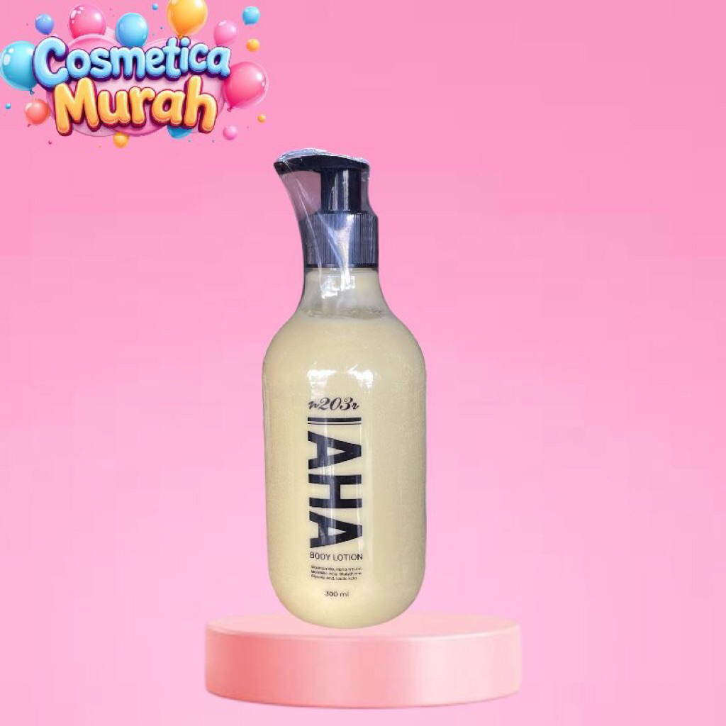 cck.pz} n203r AHA body lotion 300 ml niacinamide alpha arbutin pencerah kulit glowing dan putih