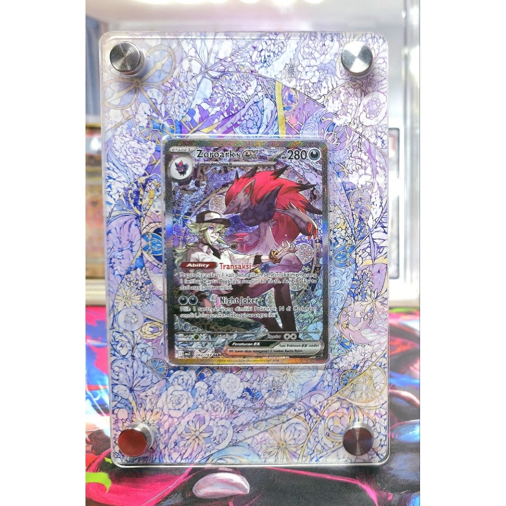 Zoroark N ex Sv9s SAR TCG Pokemon Indonesia
