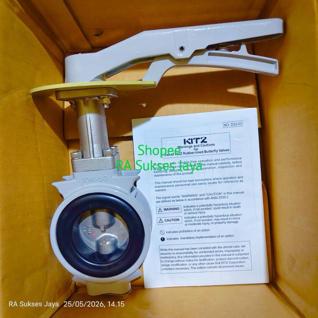 Butterfly valve kitz 6 inch original 100%