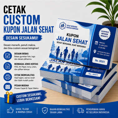 CETAK KUPON CUSTOM | CETAK KUPON JALAN | SEHAT QURBAN | TERMURAH [GRATIS DESAIN]