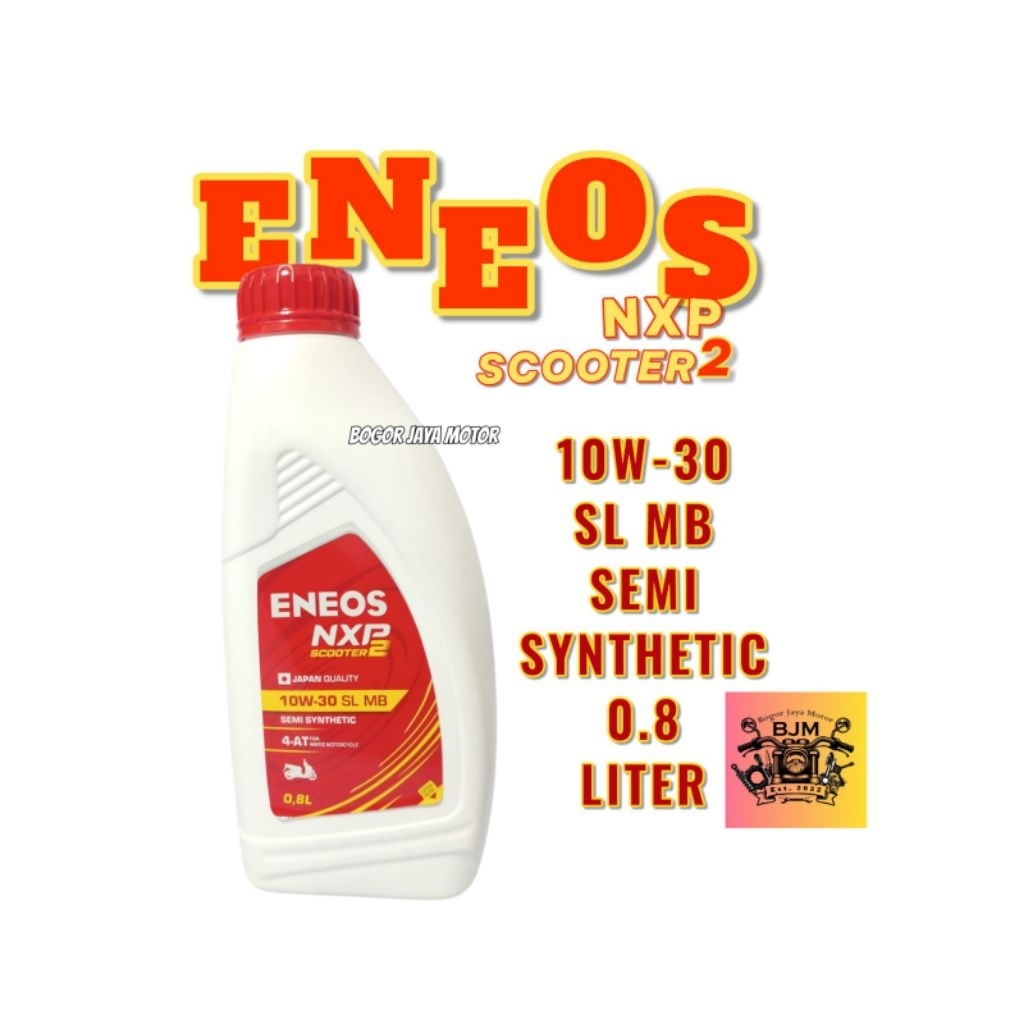 1 pcs OLI ENEOS NXP SCOOTER 2 10W-30 SEMI SYNTHETIC 0.8 LITER OLI MOTOR MATIC MERK ENEOS 0.8L YAMAHA