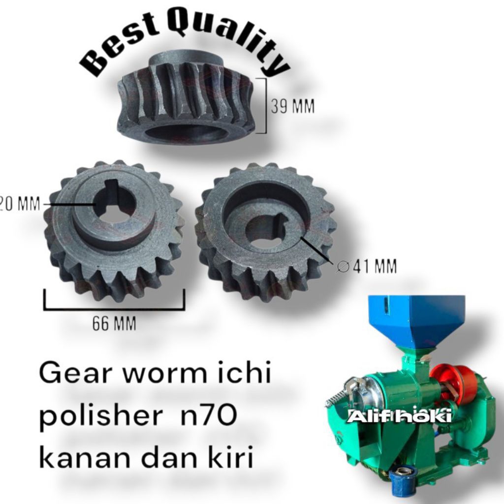 gir worm damiji selep padi n70 kanan dan kiri bahan baja premium presisi tebal dan pnp