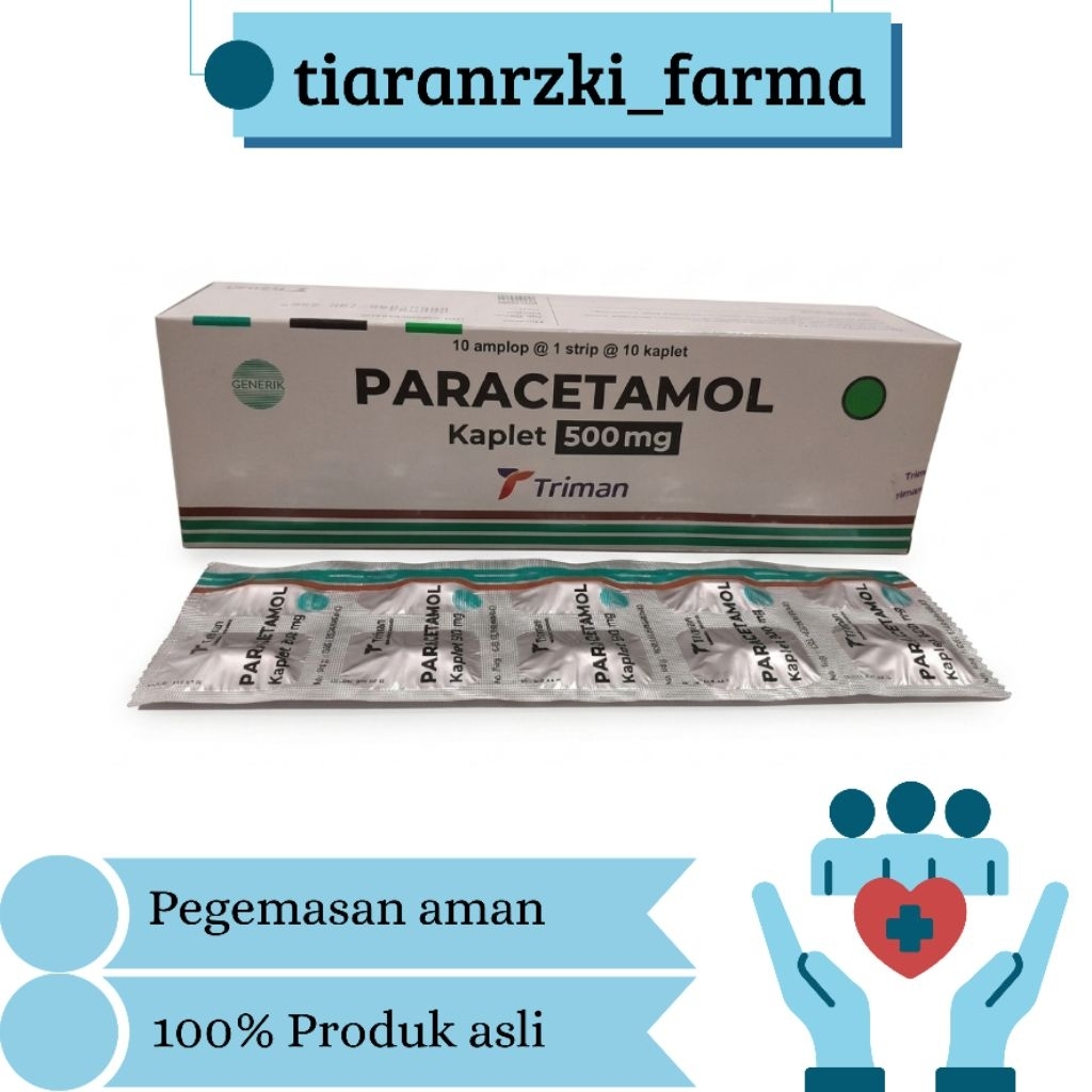Paracetamol Triman 500mg perbox